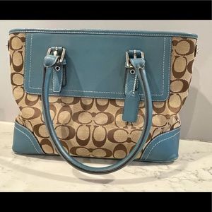 Well used Coach bag - still holds structure - could use a cleaning